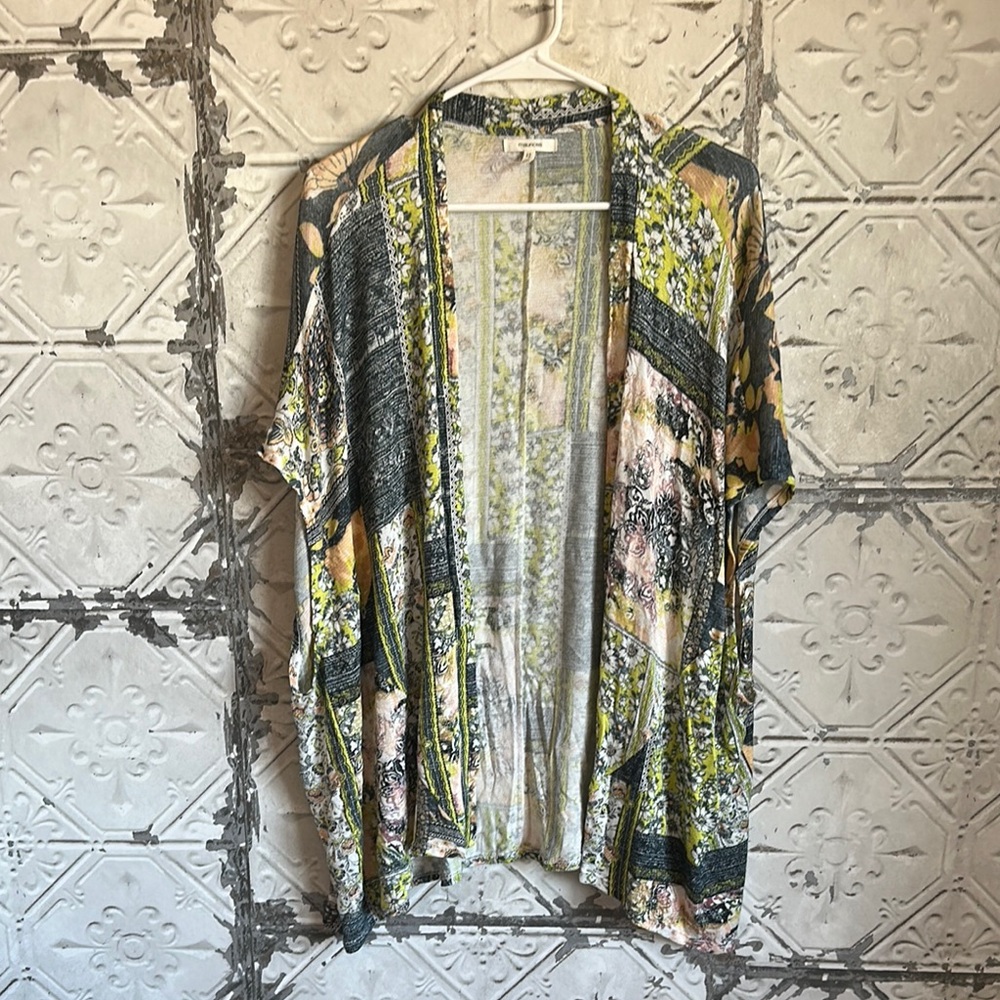 Colorful Patterned Kimono Cardigan